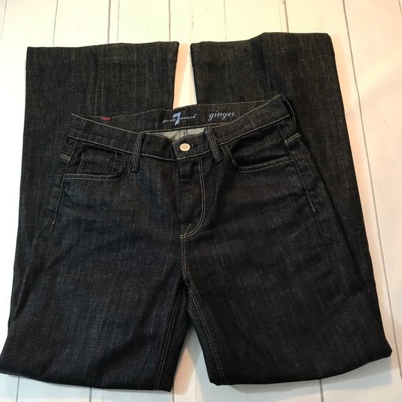 7 For All Mankind Denim - 7 for all mankind Sz 27 Ginger Flare Jeans: 1094